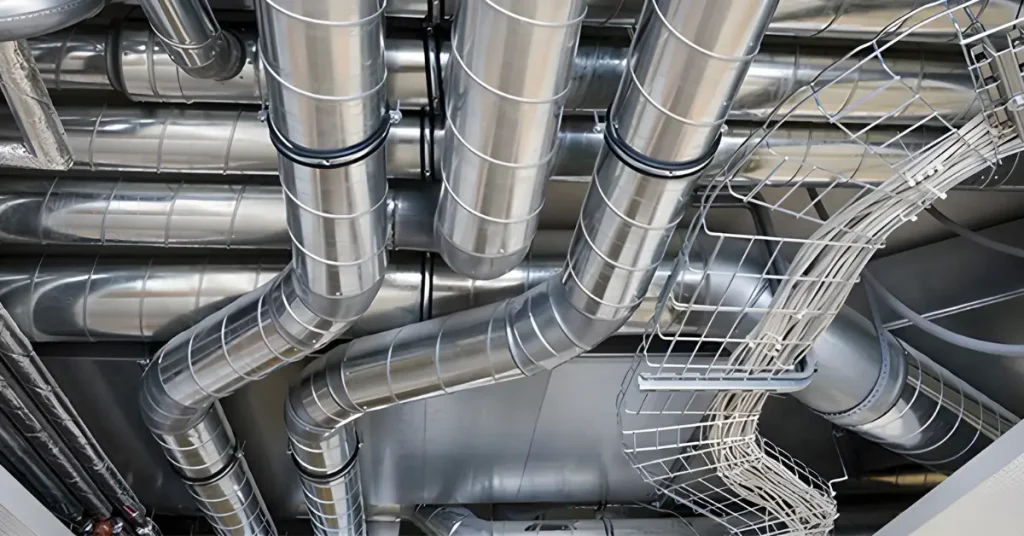 Galvanized HVAC Spiral Ductwork Pipe & Fittings